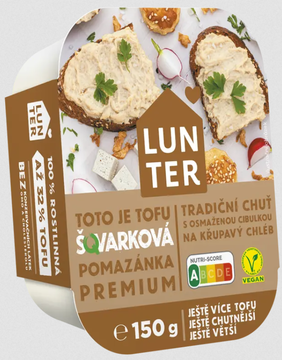 Tofu šqvarková pomazánka 115g Lunter 
